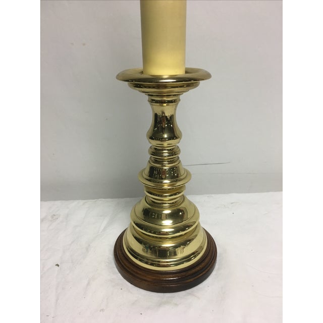 Vintage Baldwin Brass Candlestick Lamp Chairish
