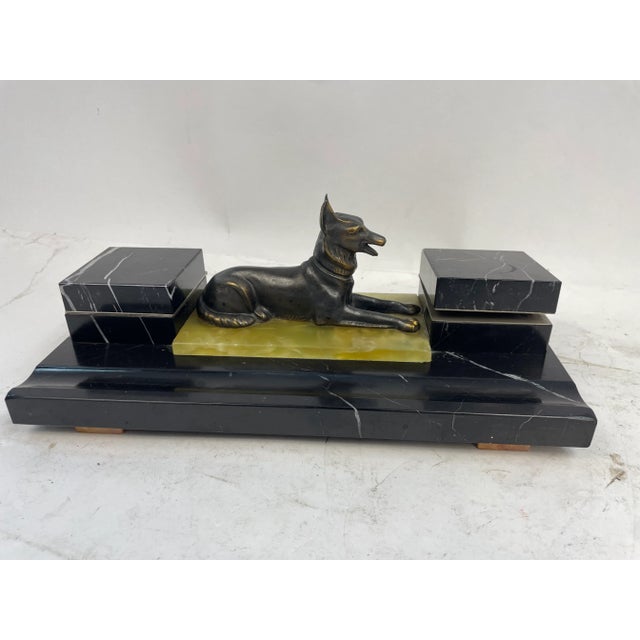Liberty Inkwell in Marble, 1920s For Sale - Image 13 of 13