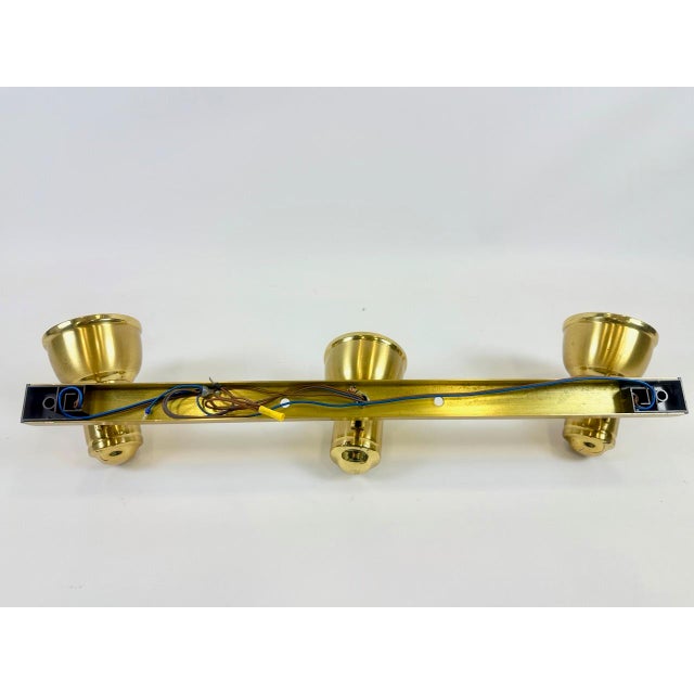 1970s Vintage Brass Strip Ceiling Lamp, 1970s For Sale - Image 5 of 14