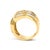 14K Yellow Gold 1-1/3 Cttw Baguette Diamond Wave Design Band Ring, Size 7 For Sale In New York - Image 6 of 6