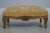 French Pair of French Louis XV Giltwood Footstools With Damask Upholstery For Sale - Image 3 of 13