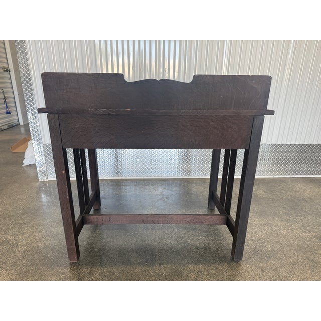 Antique Art & Crafts Postcard Writing Desk Unmarked For Sale - Image 11 of 12