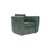 Casa Cosima Harris Chair, Bottle Green Leather For Sale - Image 4 of 4