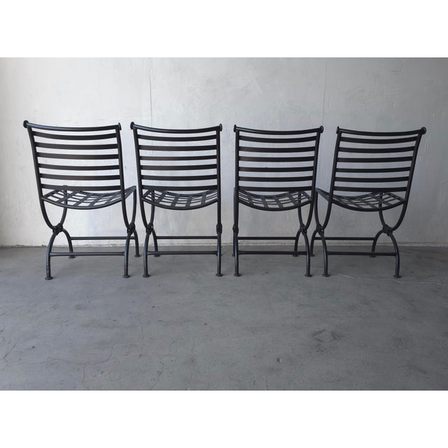 1960s 1960s Vintage Iron Garden Dining Chairs - 4 Available For Sale - Image 5 of 14
