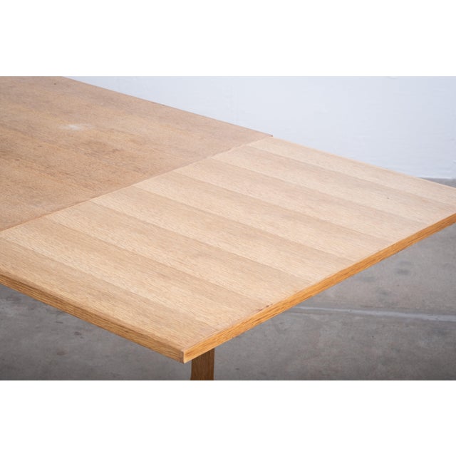 Brutalist Oak Dining Table by Henning Kjærnulf, 1960s For Sale - Image 11 of 12