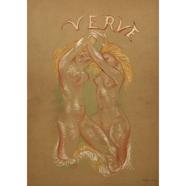 Figurative 1939 Aristide Maillol Lithograph Cover 2 Verve For Sale - Image 3 of 3