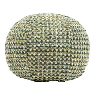 The House Of Scalamandré Heatherton Circle Pillow In Moss For Sale