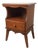 Mid Century Colonial Revival Solid Maple Nightstand With Drawer and Tall Tapered Legs For Sale