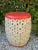 Orange Top Ceramic Detailed Garden Stool or Side Table For Sale - Image 12 of 13