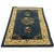 1920s Navy Floral Birds Medallion Antique Chinese Peking Knotted Wool Carpet Rug For Sale - Image 4 of 6
