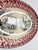 Red Antique Red Transfer & Sponge Ware Platter Awkward Squad/ Dragoon Guards Military For Sale - Image 8 of 11