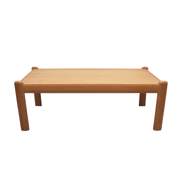 Coffee Table in Light Oak, 1975 For Sale