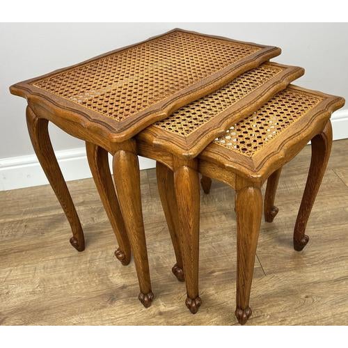 Wood Vintage French Nesting Tables, Set of 3 For Sale - Image 7 of 7