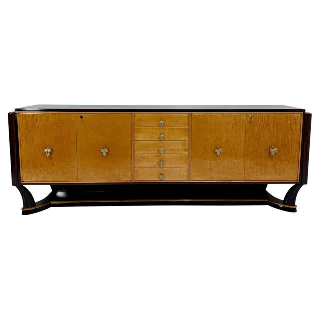Art Deco Italian Maple Sideboard attributed to Osvaldo Borsani, 1940s For Sale - Image 16 of 16