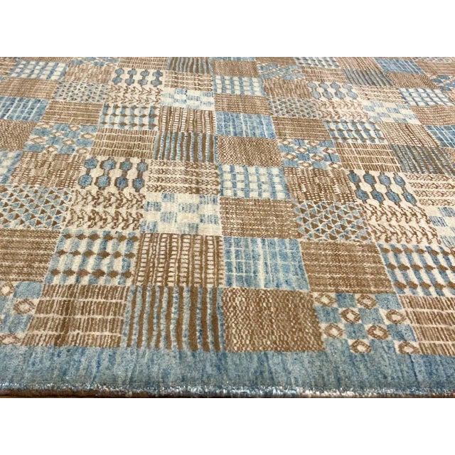 Hand-Knotted Modern Area Rug For Sale - Image 10 of 12