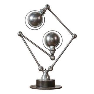 Vintage French Industrial Table Lamp by Jean Louis Domecq, 1950s For Sale