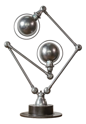 Vintage French Industrial Table Lamp by Jean Louis Domecq, 1950s
