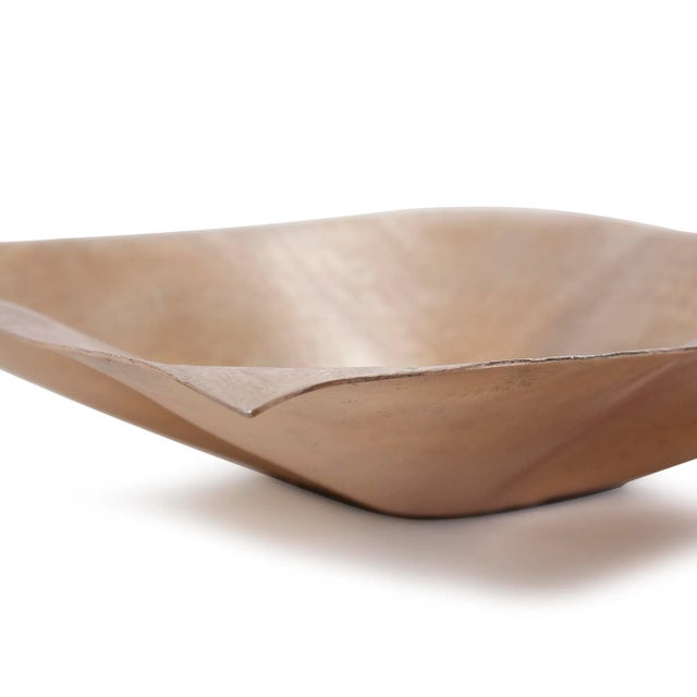 2020s The Etched Crossways Wavy Edged Bowl, Large For Sale - Image 5 of 11
