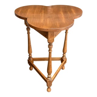 Vintage Ethan Allen Maple Clover Leaf Table For Sale
