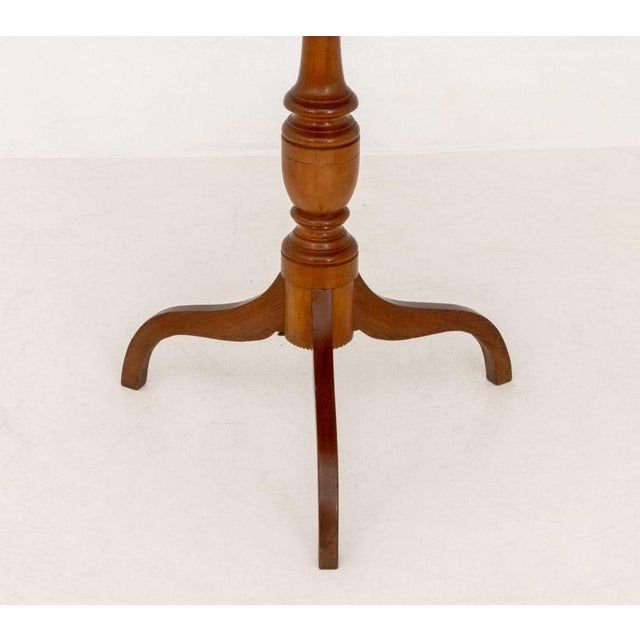 American Mahogany Tripod Table For Sale - Image 4 of 7
