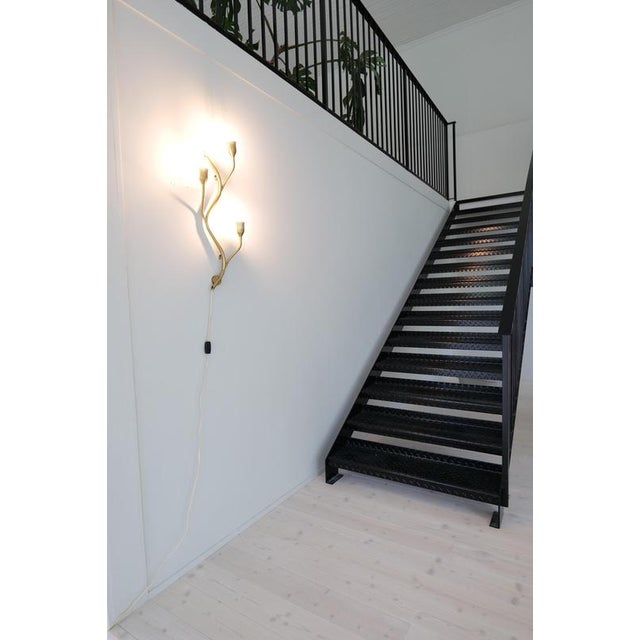 Art Deco Astra Wall Light in Brass, Norway, 1950s For Sale - Image 9 of 16