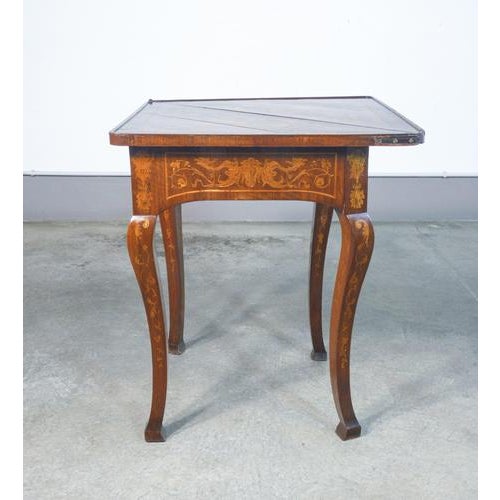 Opening Console Table in Inlaid Wood, 1800 For Sale - Image 6 of 18
