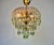 Vintage Crystal Chandelier – 1960s Hand Green Drop Crystals For Sale - Image 14 of 17