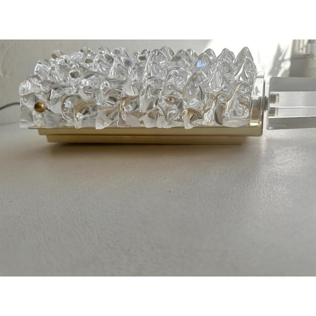 Contemporary Handcrafted Clear Rostrato Murano Glass Wall Sconces by Simoeng, Set of 2 For Sale - Image 3 of 18