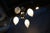 Brass Antique Victorian Hubbell Opalescent Swirl Glass 4 Light Pendant Chandelier 38" For Sale - Image 8 of 14