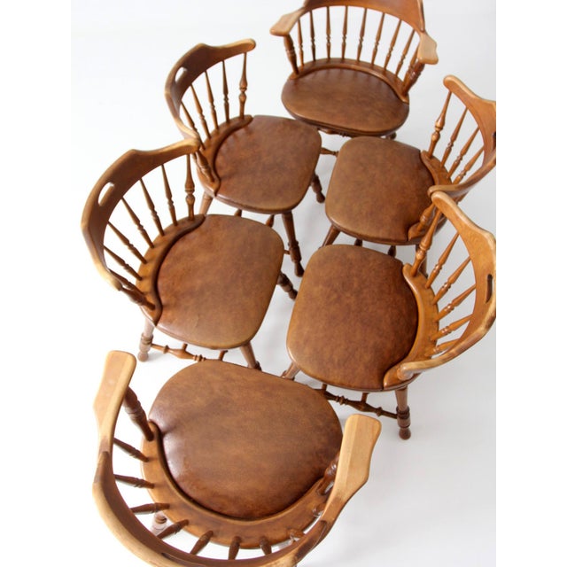 Mid-Century Dinaire Windsor Dining Chairs Set 6 For Sale - Image 6 of 18