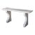 Custom French Limestone Neoclassical Style Indoor/Outdoor Wall Console Table For Sale