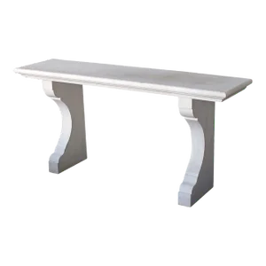 Custom French Limestone Neoclassical Style Indoor/Outdoor Wall Console Table