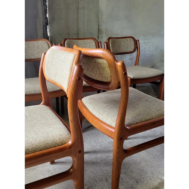 1960s Dining Chairs by Johannes Andersen for Uldum, 1960s, Set of 6 For Sale - Image 5 of 18