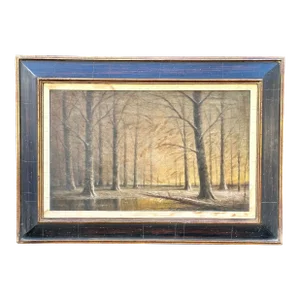 American School Landscape Oil Painting