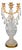 Louis XV Style Gilt Metal and Cut Crystal Candelabrum For Sale