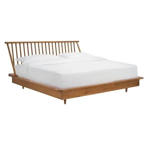 Safavieh Cassius Wood Spindle Bed - Light Brown, King For Sale - Image 4 of 10