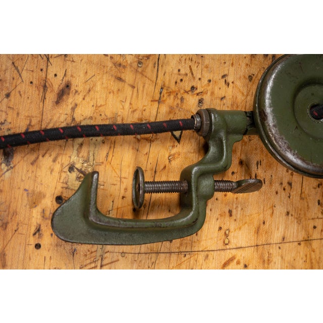Vintage Industrial Articulating Table Mount Task Lamp For Sale - Image 11 of 11