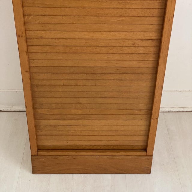 1960s Notarys Cabinet with Roll-Top Door, 1960s For Sale - Image 5 of 13