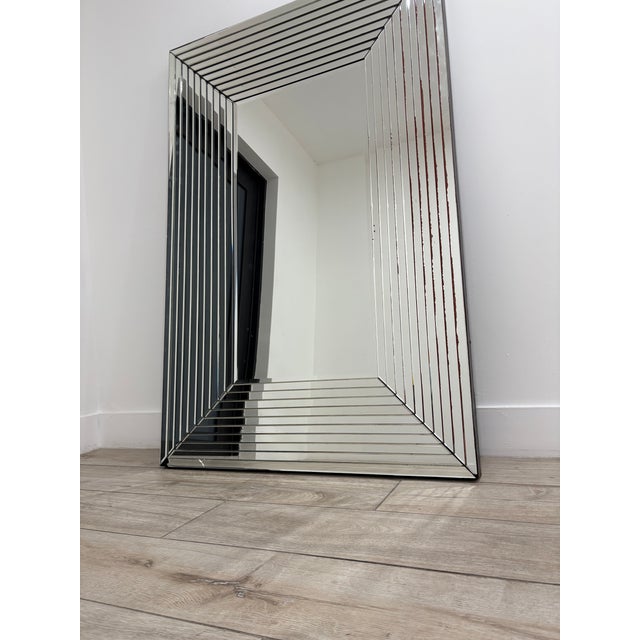 Monumental Art Deco Style Mirror For Sale - Image 4 of 8