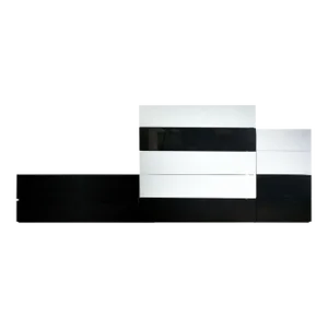 Minimal Italian Modern Brix Modular White & Gray Dresser Set by Bensen, Italy