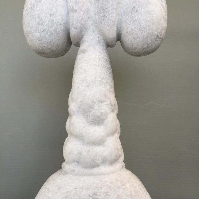 Janus, 2020 marble sculpture by tom von kaenel dimensions: d 8 x w 19 x h 67 cm materials: naxian marble all the artworks...