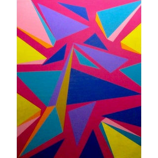 Stanley Dean Edwards Contemporary Hard Edge Painting For Sale