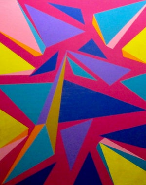 Stanley Dean Edwards Contemporary Hard Edge Painting