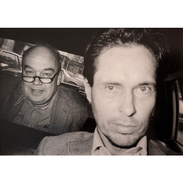 Ryan Weideman, NYC Cabbie and Fare Vintage Silver Gelatin Photo Black White Street Photograph, c.1990 For Sale