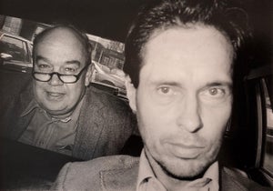 Ryan Weideman, NYC Cabbie and Fare Vintage Silver Gelatin Photo Black White Street Photograph, c.1990