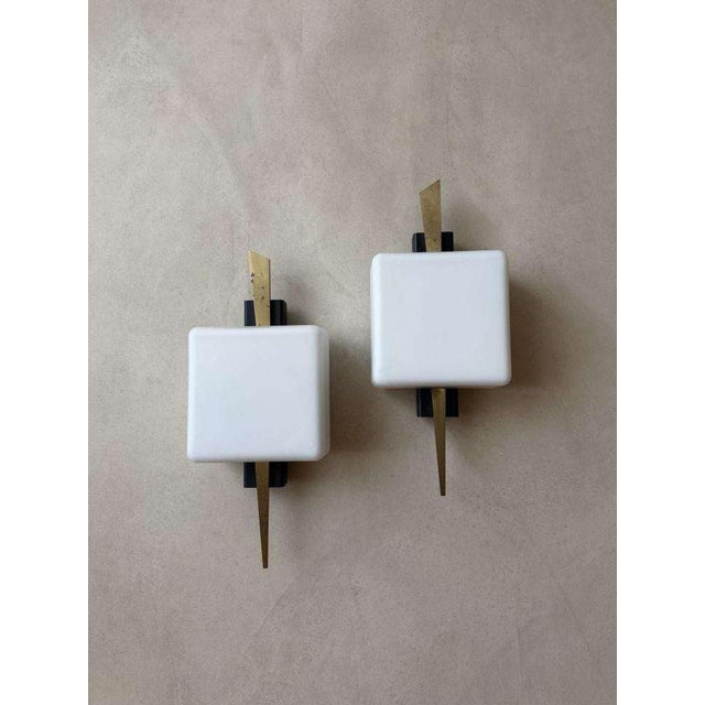 Wall Lamps from Maison Arlus, France, 1960s, Set of 2 For Sale - Image 5 of 9