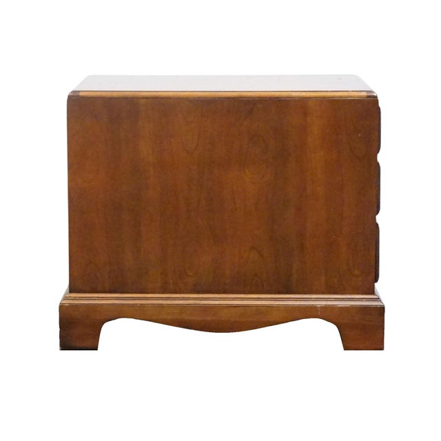 Hekman Furniture Solid Cherry Traditional Style 18" Accent Chairside Chest / End Table For Sale - Image 12 of 12