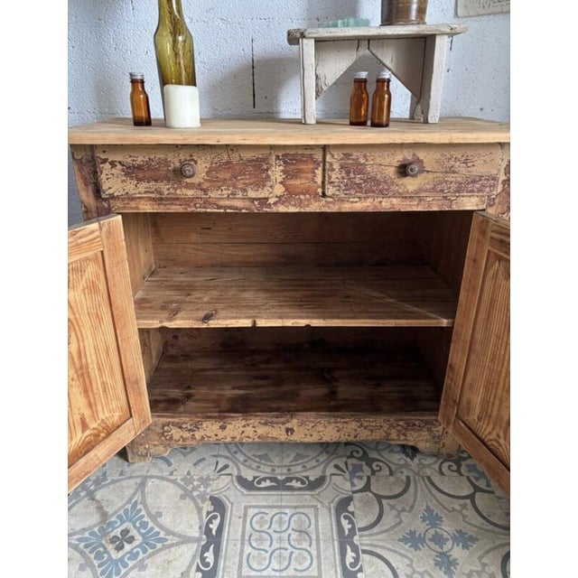 Vintage Brown Patinated Buffet, 1930s For Sale - Image 9 of 10