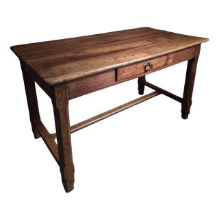 Antique French Farmhouse Table in Cherry, 1750s For Sale