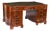 Antique 20th Century Flame Mahogany Serpentine Partners Pedestal Desk, 1890s For Sale